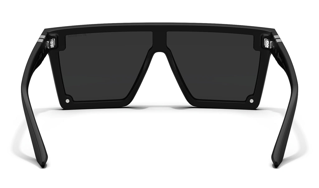 ●3-DEEP Matte Black Sunglasses | Sleek Polarized Eyewear | Blenders