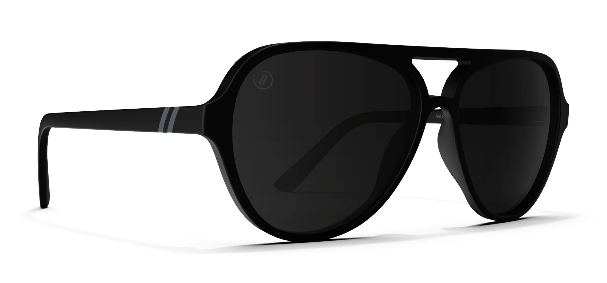 SHARPHY Lunettes de soleil homme polarisées métal aviateur noir élégant SHARPHY Lunettes de soleil homme polarisées métal aviateur noir élégant
