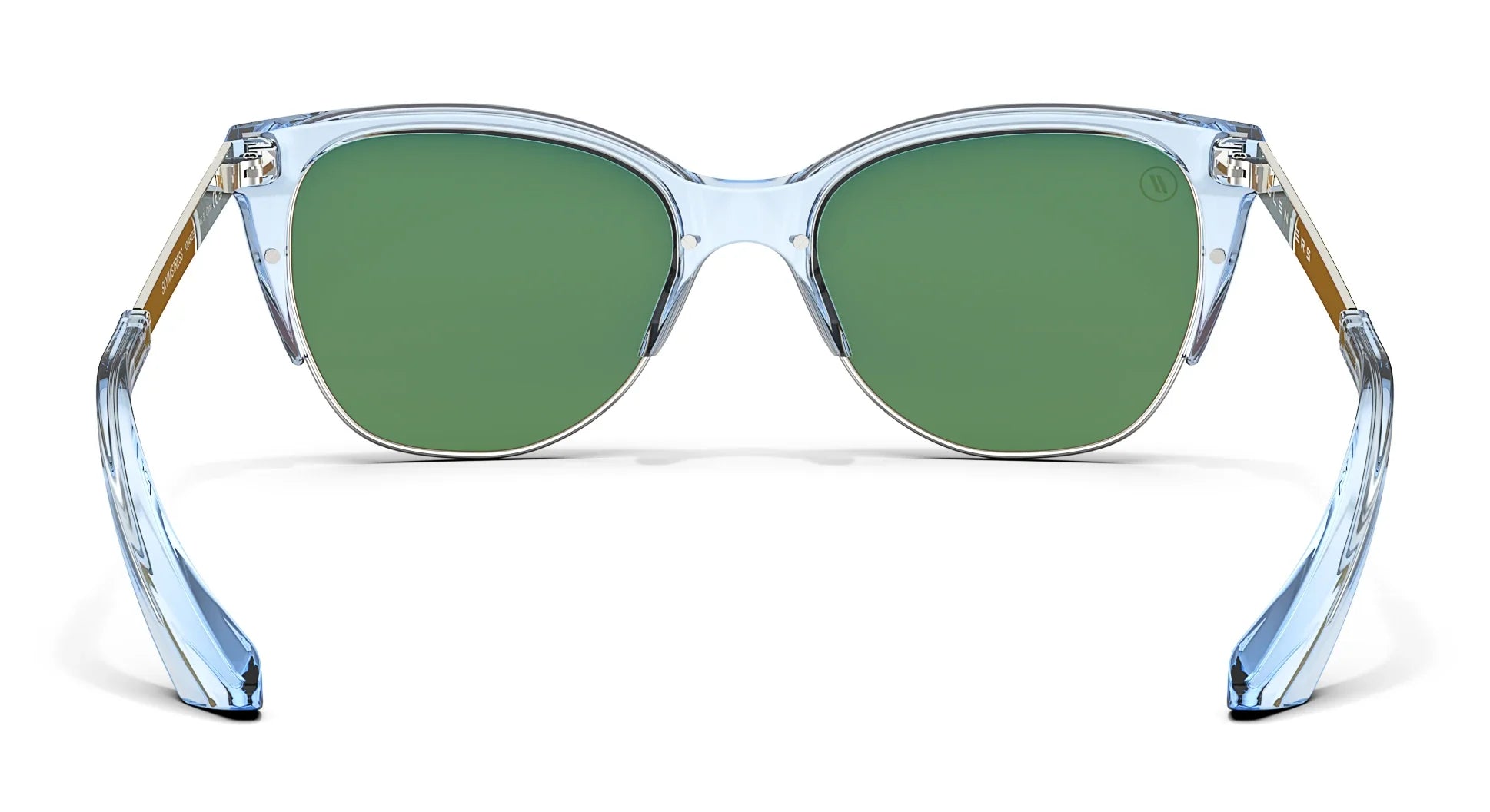 Sky Mistress Polarized Sunglasses - Crystal Periwinkle Cat Eye Frame & Pink Mirror Lens Sunglasses | $58 US | Blenders Eyewear