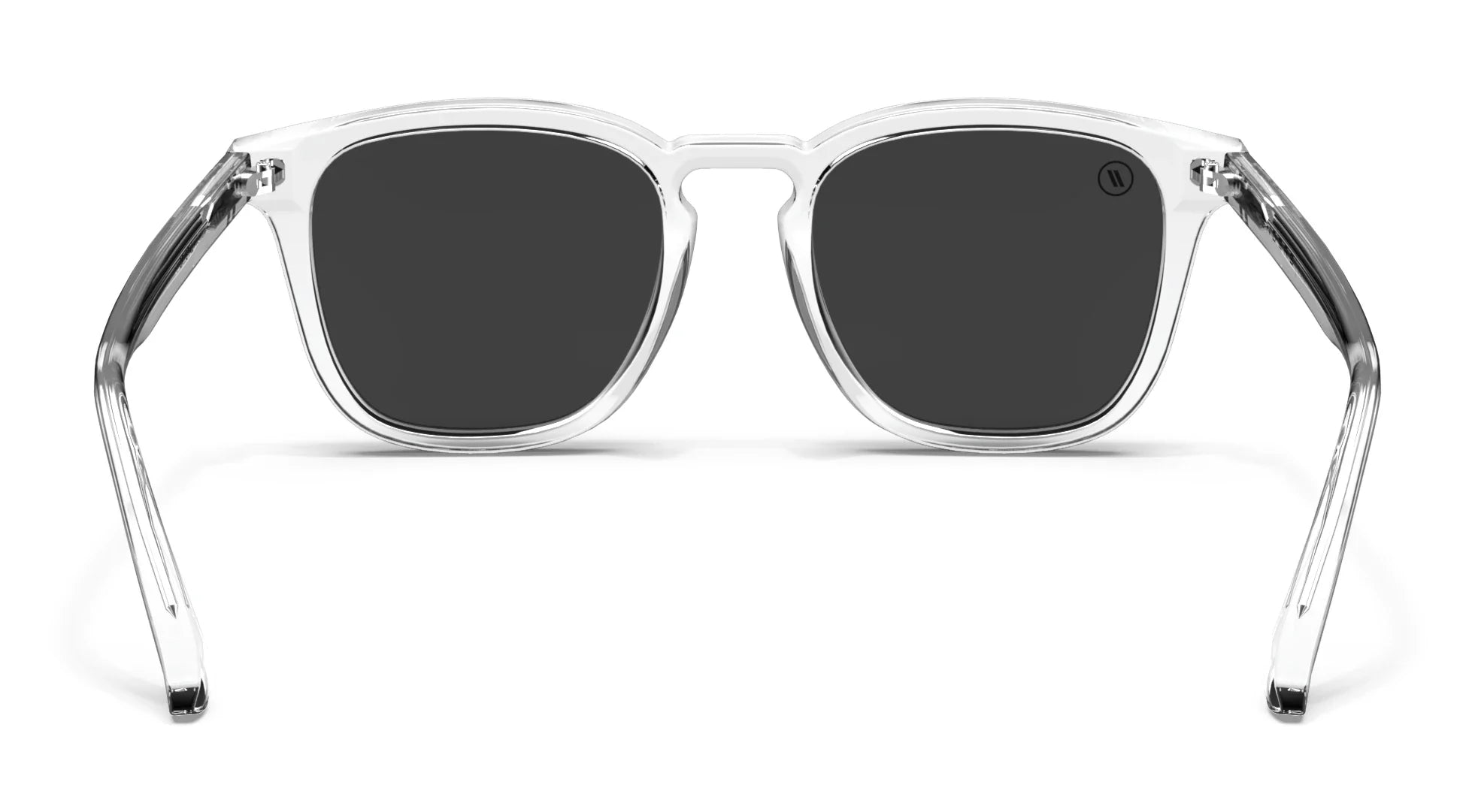 Crystal Polarized Sunglasses - Gloss Crystal Clear Frame & Smoke Lens Sunglasses | $49 US | Blenders Eyewear