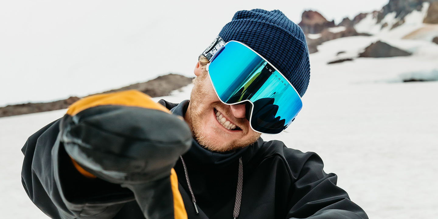 Dallas Alice Aura Snow Goggles - White Frame with Ice Blue Lens