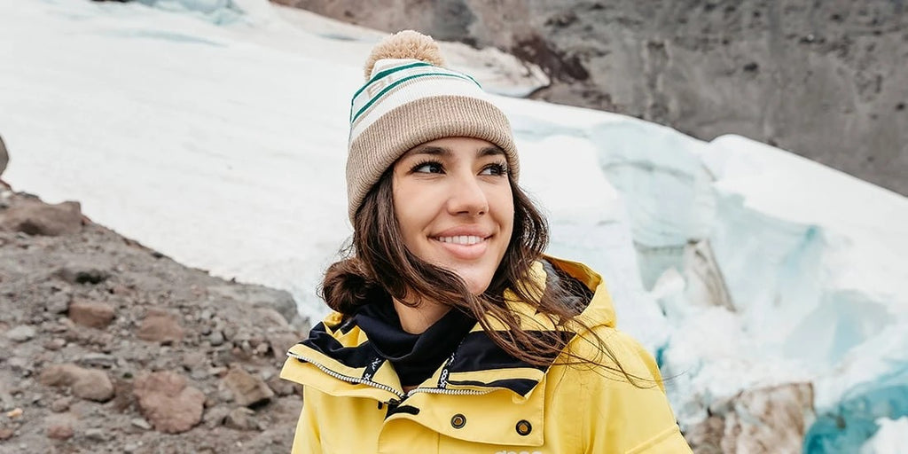 Bonnet kaki à pompon 4