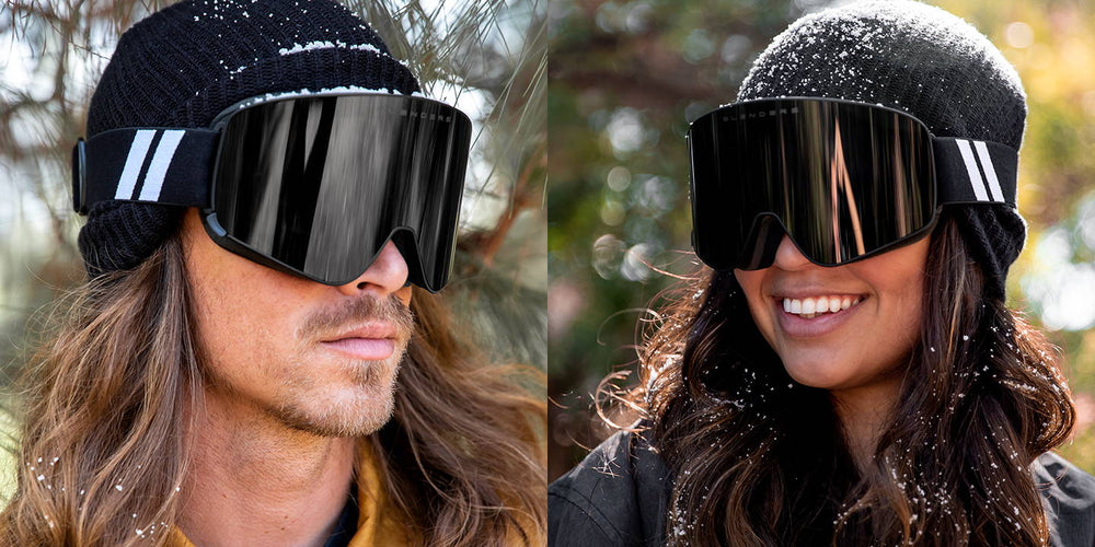 sunglasses that look like ski goggles Gemini II Snowboard & Ski Goggles - Black & Yellow Lens Goggles for Snow