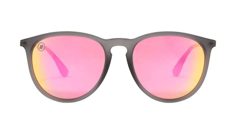 Lemonade Fog Polarized Sunglasses - Rose Gold Mirror Lens & Grey Frame