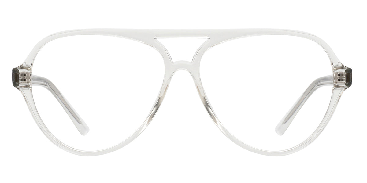 Crystal Orb Aviator RX Glasses - Crystal Clear Top Bar Frame With ...