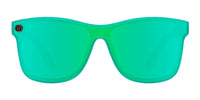 Torrealba Polarized Sunglasses - Green Black & Purple Palm Tree Frame & Green Mirror Lens