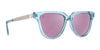 Angel Entry Sunglasses - Pink Revo Polarized Lenses With Blue Gloss Frames Sunglasses | $58 US | Blenders Eyewear