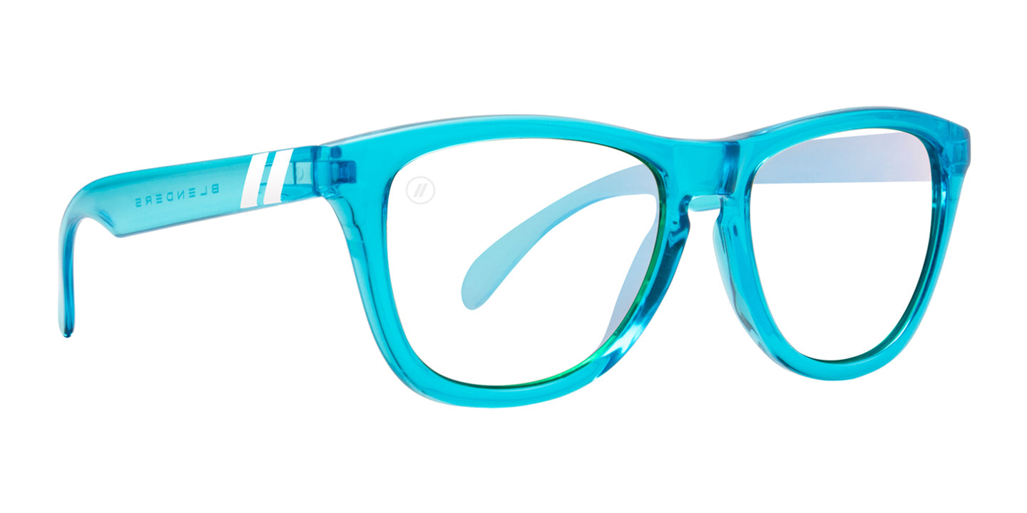 Aqua Lounge | RX Sunglasses - Lifestyle Mirror Prescription Lens & Turquoise Blue Frame RX | $89 US | Blenders Eyewear