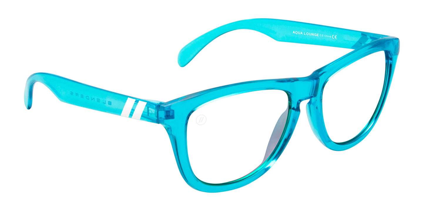 Aqua Lounge | Readers - Blue Light Blocking Readers With Turquoise Blue Frame Readers | $48 US | Blenders Eyewear