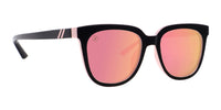 Atlantis Rose Polarized Sunglasses - Black & Pink Gloss Frame & Mirrored Lens Sunglasses | $58 US | Blenders Eyewear