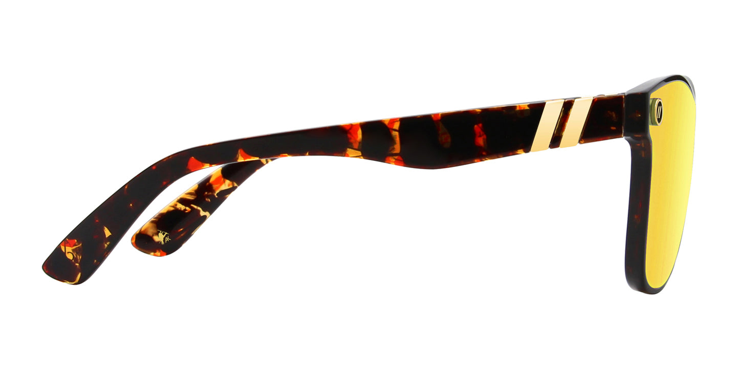 Keen Polarized Sunglasses - Gold Shield Lens & Brown Tortoise Cat Eye Frame Sunglasses | $58 US | Blenders Eyewear