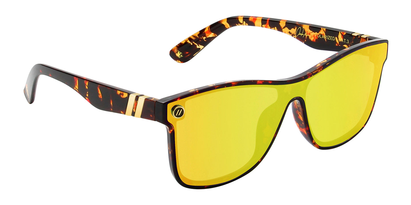 サンゴールドクリスタルヒーター Keen Polarized Sunglasses - Gold Shield Lens & Brown Tortoise Cat