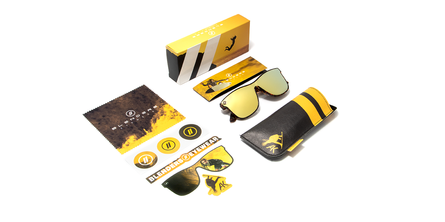 Keen Polarized Sunglasses - Gold Shield Lens & Brown Tortoise Cat Eye Frame Sunglasses | $58 US | Blenders Eyewear