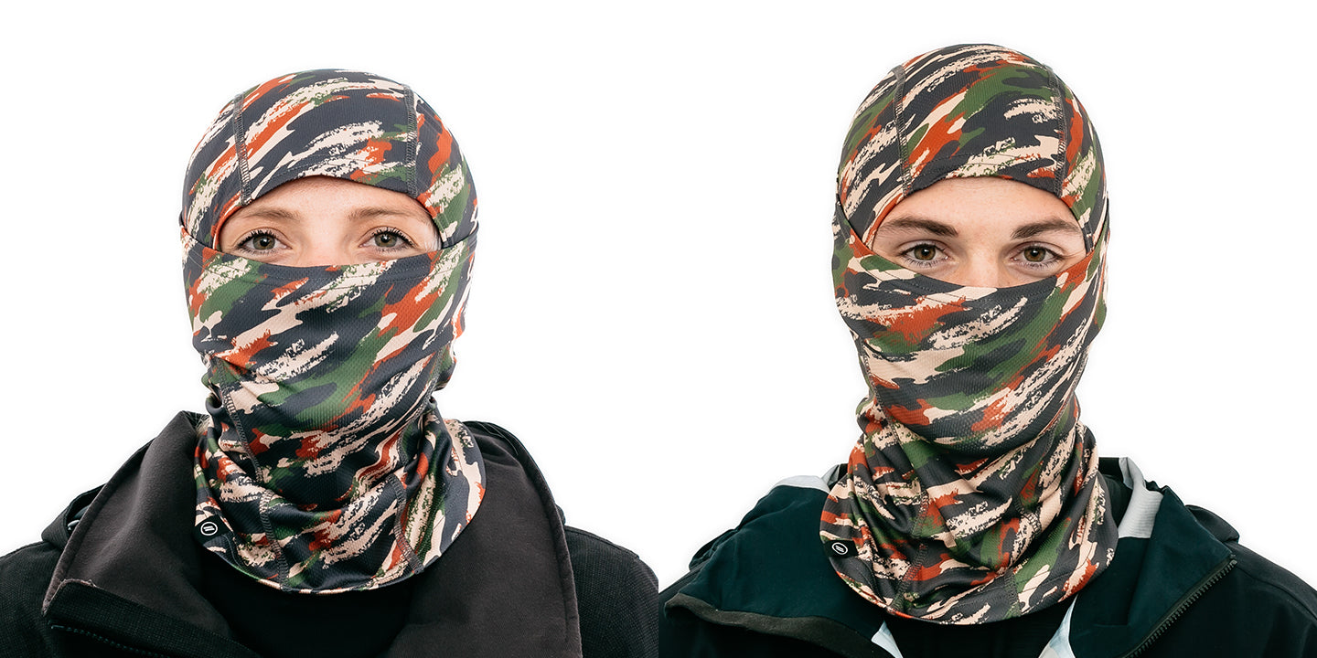 Camo Balaclava - Camo Mesh Knit Snow Face Mask & Face Covering Snow Accessories | $25 US | Blenders Eyewear