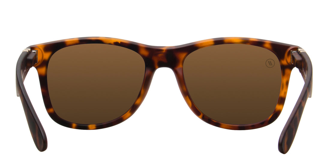 Beachcat X2 Polarized Sunglasses Round Tortoise Frame & Amber Lens