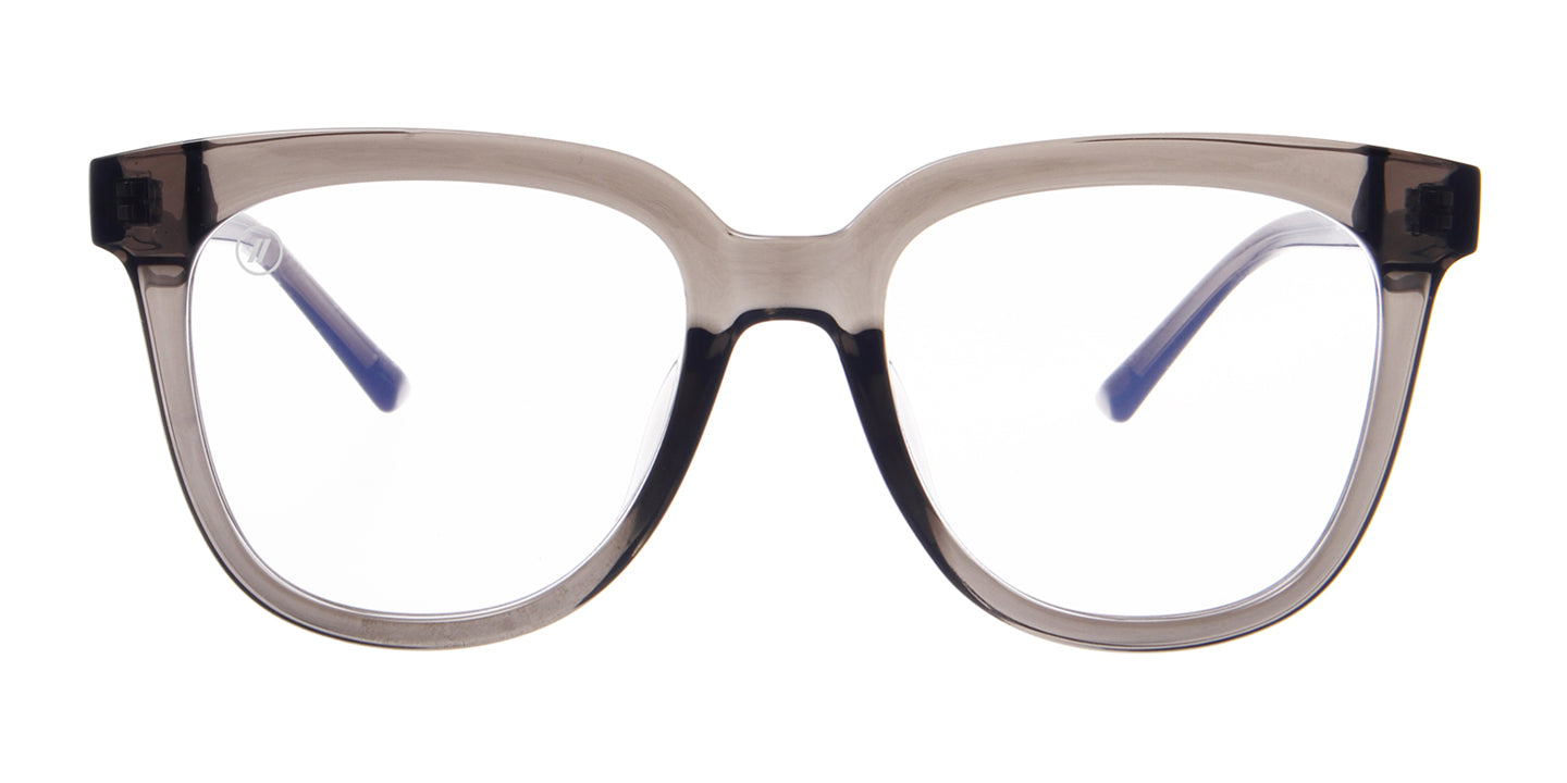 Ghost Lady Blue Light Glasses - Gloss Crystal Grey Butterfly Frame & Clear Blue Light Blocking Lens Blue Light | $58 US | Blenders Eyewear