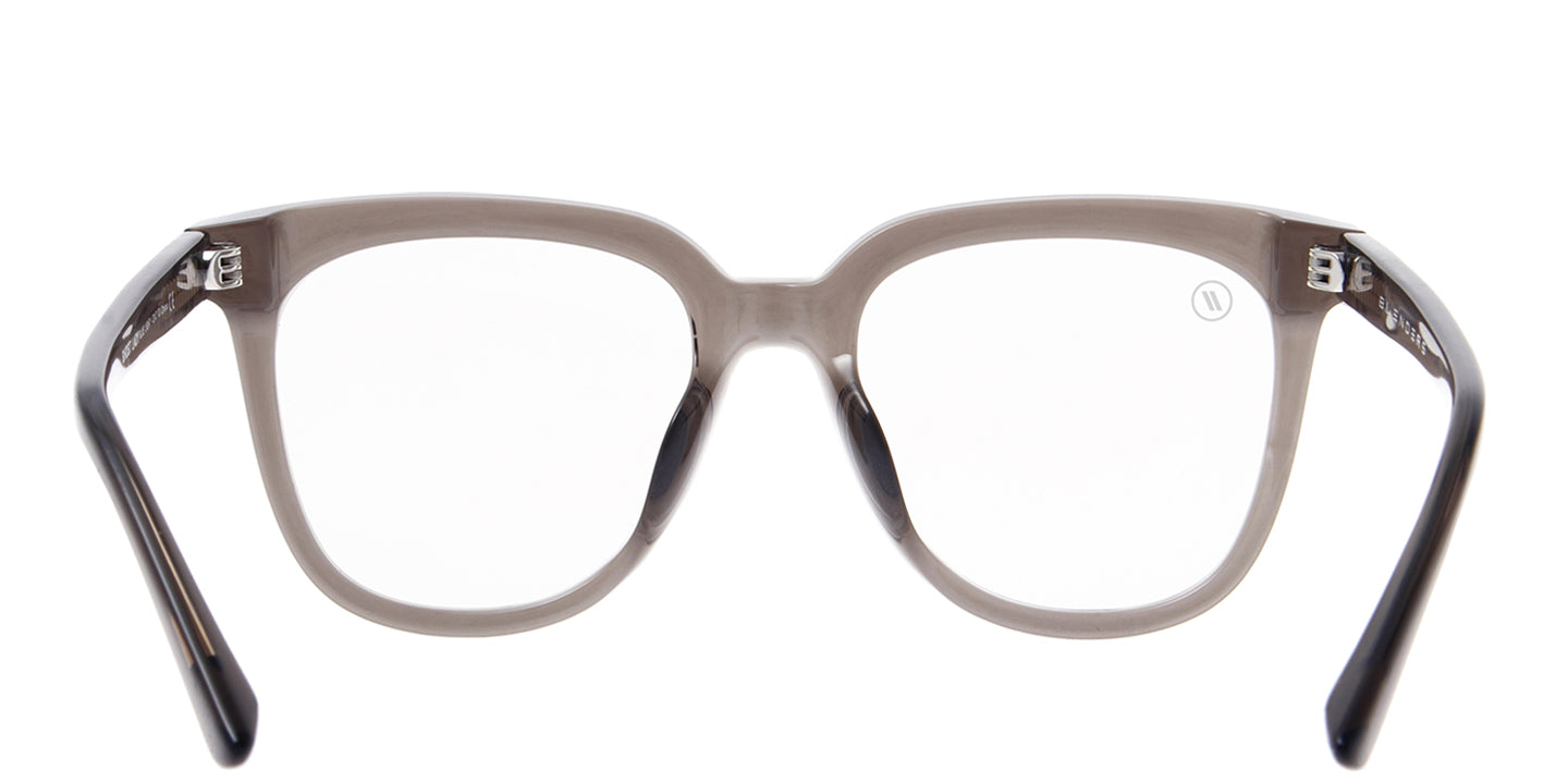 Ghost Lady Blue Light Glasses - Gloss Crystal Grey Butterfly Frame & Clear Blue Light Blocking Lens Blue Light | $58 US | Blenders Eyewear