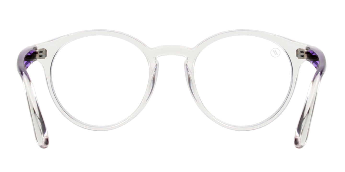 Clearly Wild Blue Light Glasses Crystal Clear Round Frame With