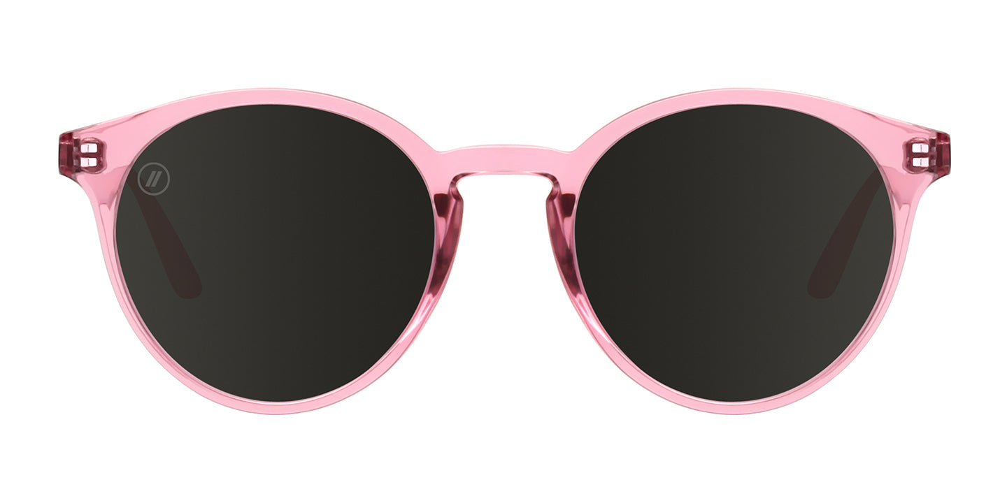 Crazy Love | RX Sunglasses - Lifestyle Mirror Prescription Lens & Gloss Crystal Pink Frame RX | $89 US | Blenders Eyewear