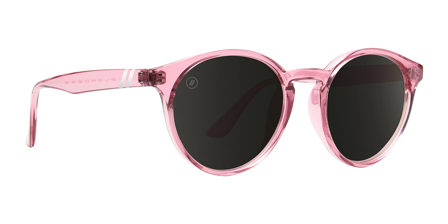Crazy Love | RX Sunglasses - Lifestyle Mirror Prescription Lens & Gloss Crystal Pink Frame RX | $89 US | Blenders Eyewear