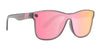 Dakota Mist Polarized Sunglasses - Pink Shield Lens & Grey Cat Eye Frame Sunglasses | $58 US | Blenders Eyewear