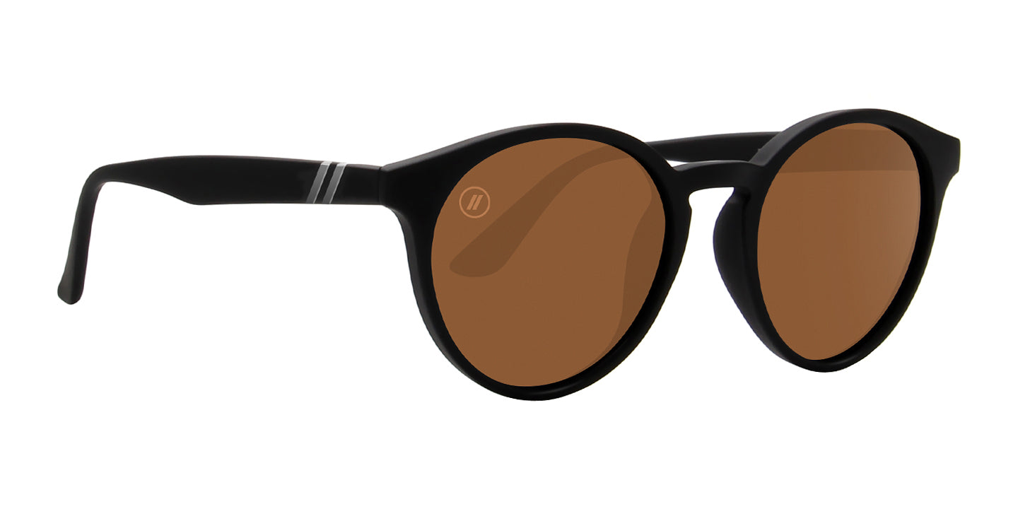 Dapper Jack | RX Sunglasses - Lifestyle Mirror Prescription Lens & Matte Black Rubber Frame RX | $89 US | Blenders Eyewear