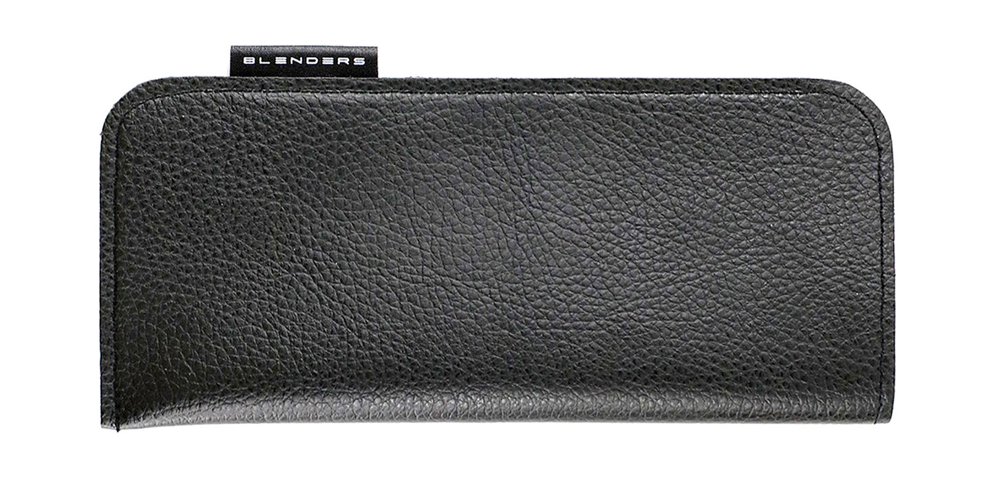 Dapper Sleeve - Black Leather Sleeve for Sunglasses & Eyeglasses Sunglass Sleeves | $5 US | Blenders Eyewear