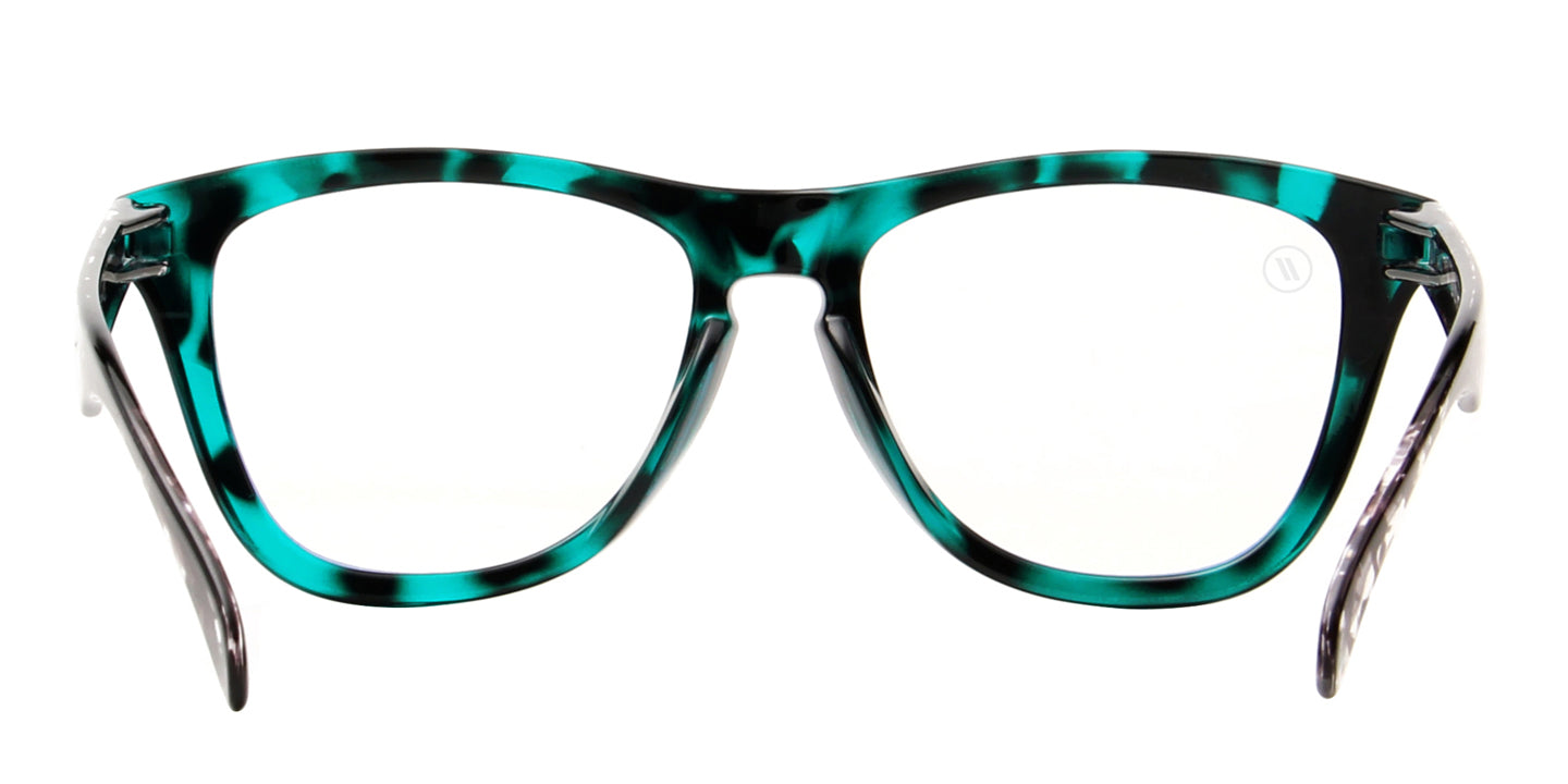 Data Daze Blue Light Glasses - Crystal Teal & Black Tortoise Frame with Clear Lens Blue Light | $38 US | Blenders Eyewear