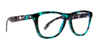 Data Daze Blue Light Glasses - Crystal Teal & Black Tortoise Frame with Clear Lens Blue Light | $38 US | Blenders Eyewear
