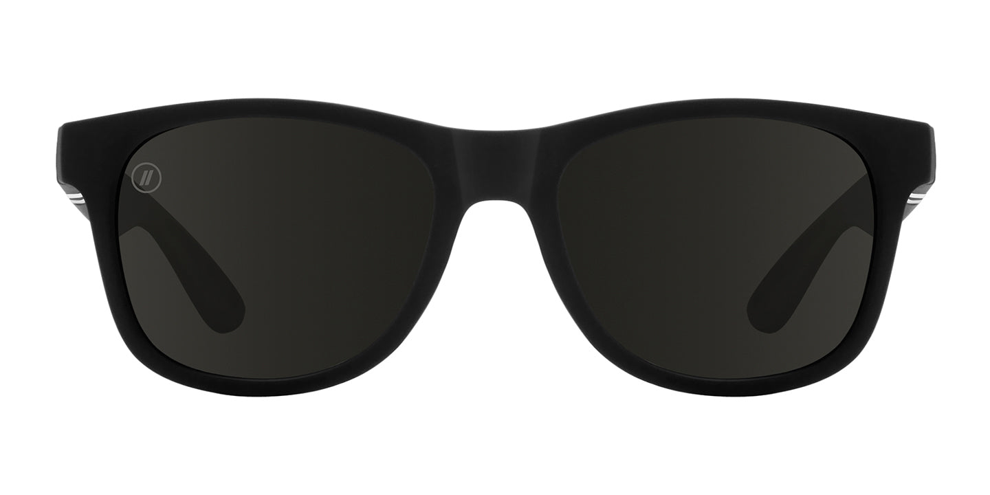 Deep Space X2 | RX Sunglasses - Matte Black Prescription Classic Round Frame & Smoke Mirror Lens