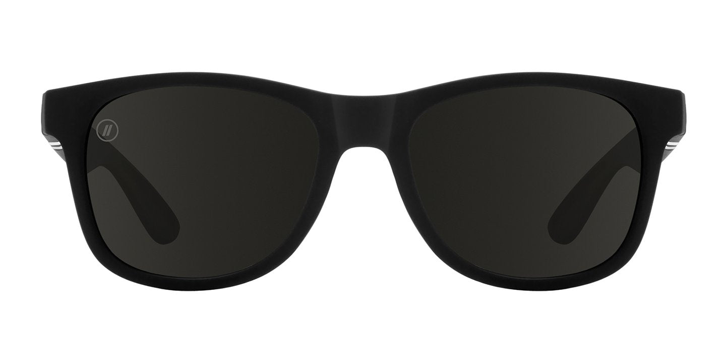 Deep Space X2 | RX Sunglasses - Matte Black Prescription Classic Round Frame & Smoke Mirror Lens