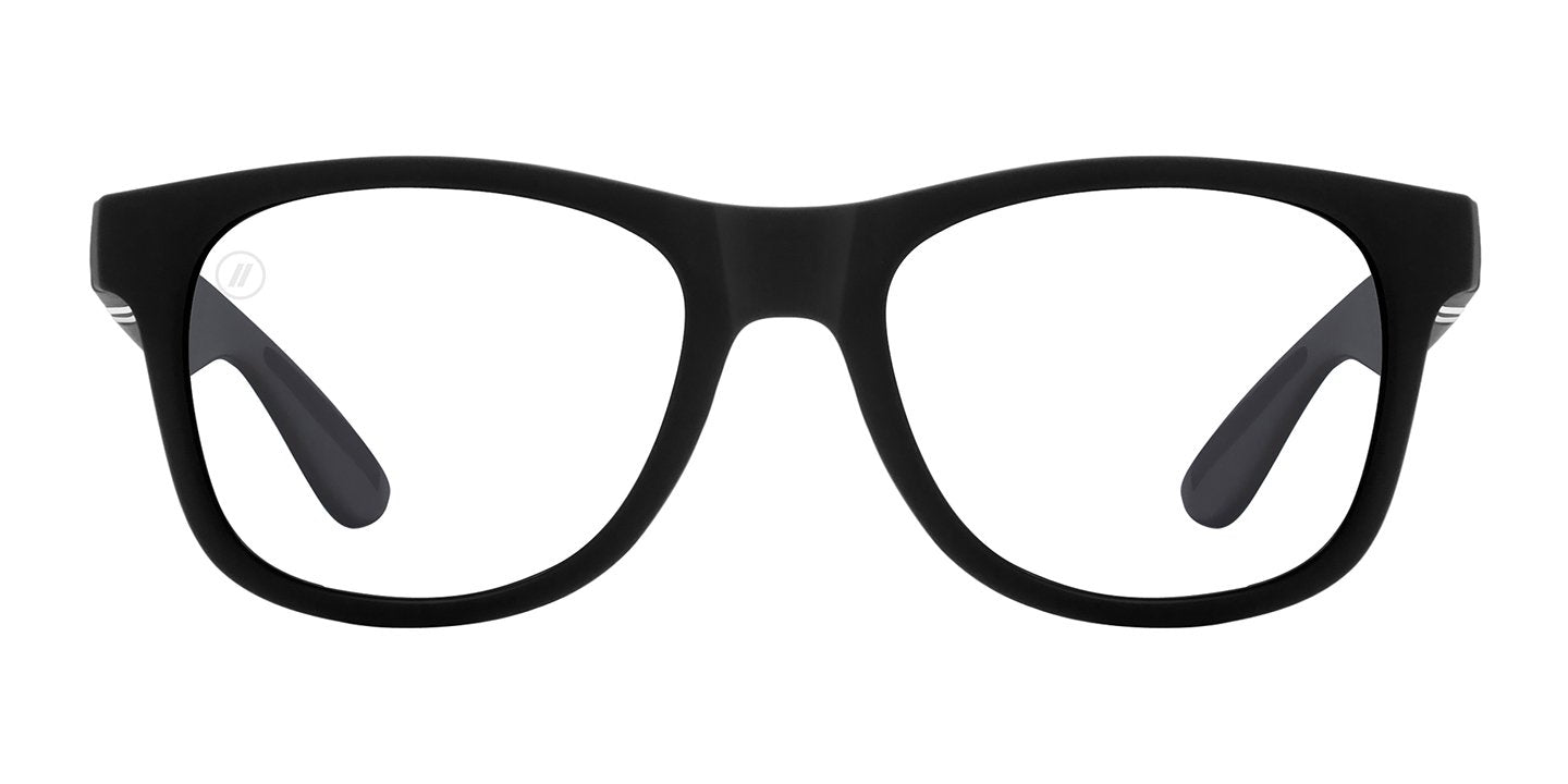 Deep Space X2 | RX Sunglasses - Matte Black Prescription Classic Round Frame & Smoke Mirror Lens RX | $89 US | Blenders Eyewear