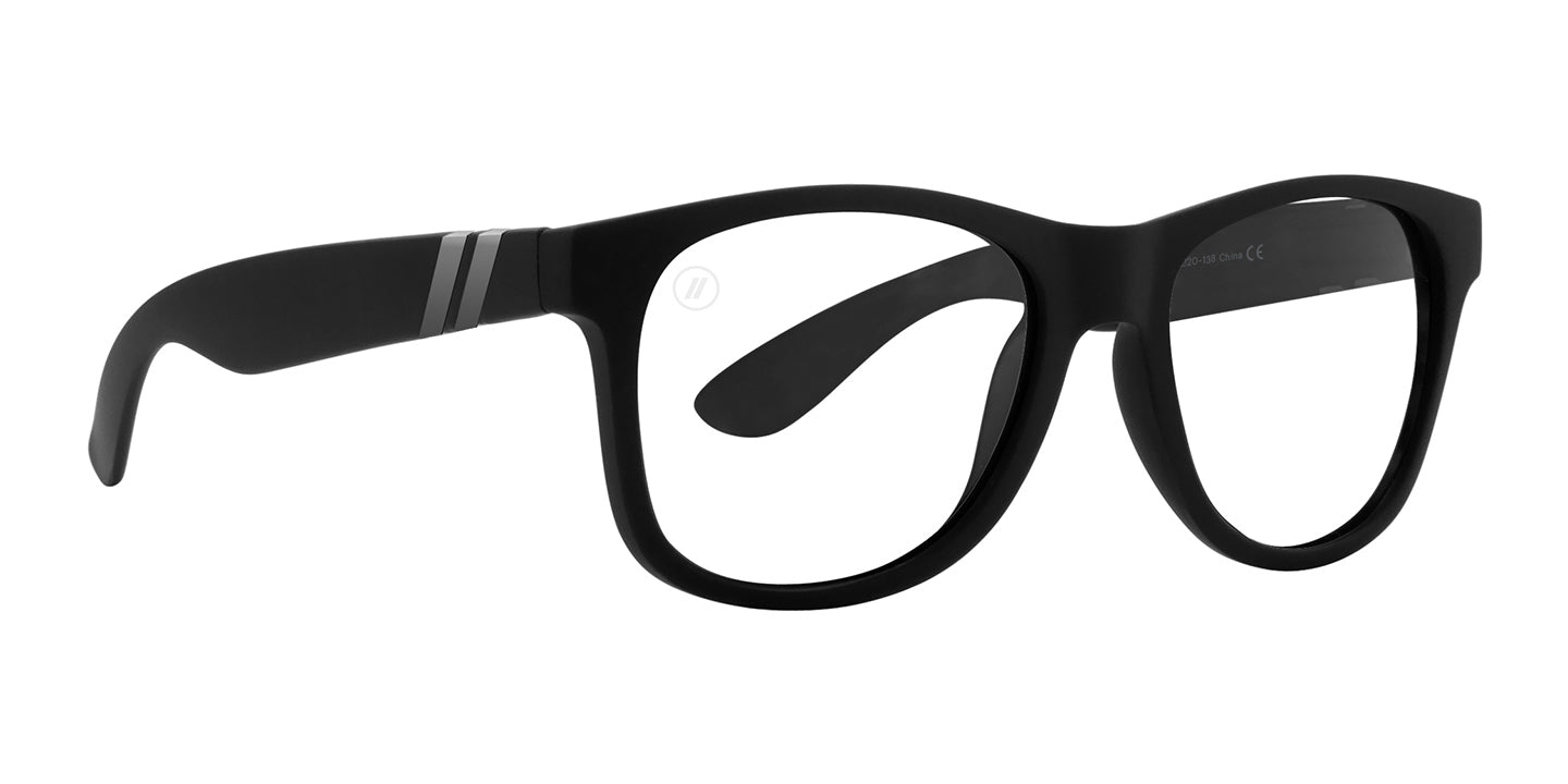 Deep Space X2 | RX Sunglasses - Matte Black Prescription Classic Round Frame & Smoke Mirror Lens RX | $89 US | Blenders Eyewear