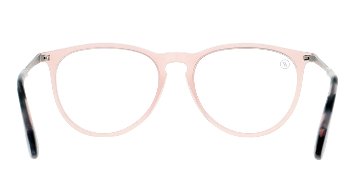 Digital Diva Blue Light Glasses - Light Pink Round Frame & Clear Blue Light Blocking Lens Blue Light | $48 US | Blenders Eyewear