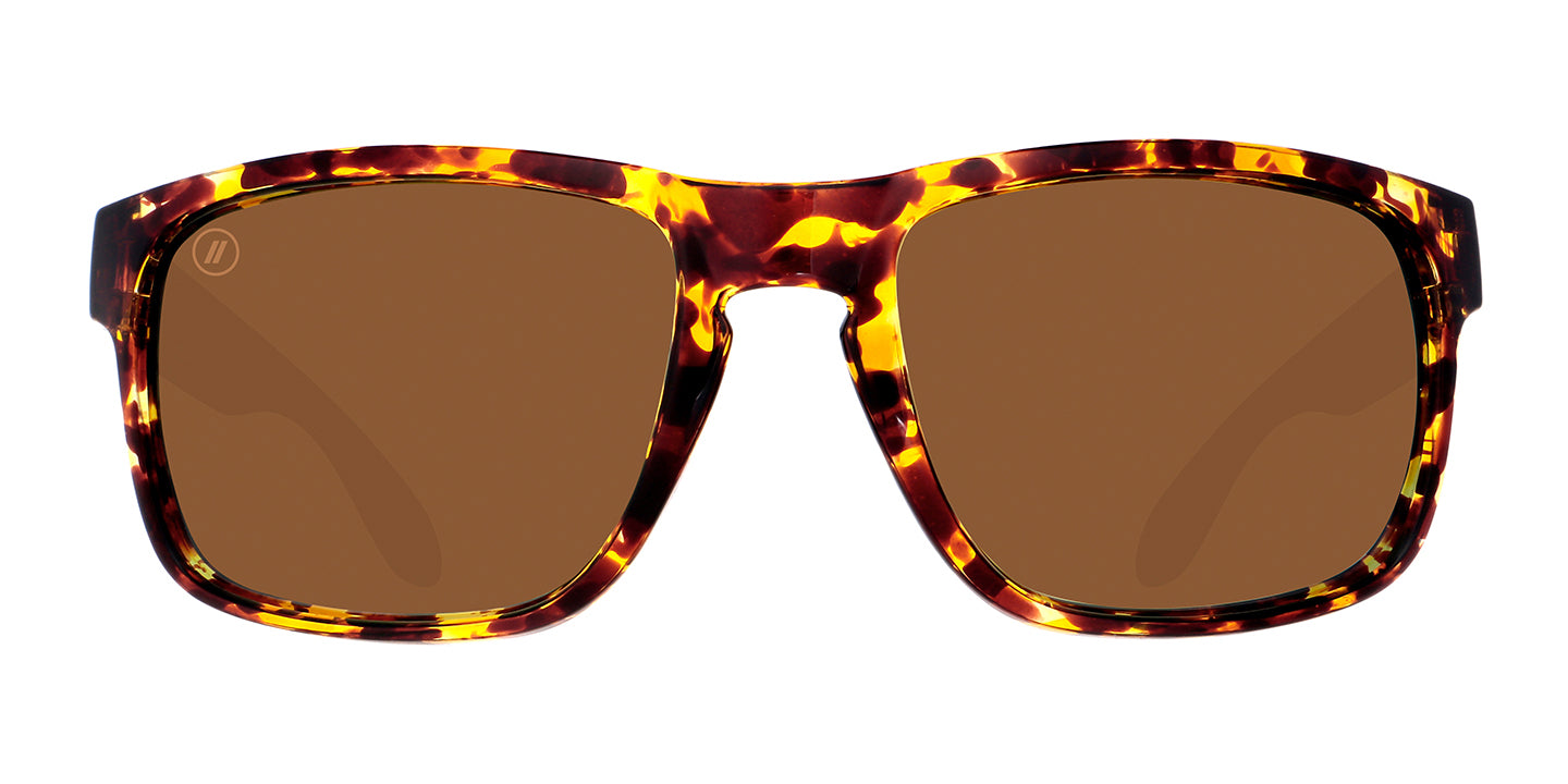 Goldfire | RX Sunglasses - Brown Tortoise Prescription Sports Wrap Around Frame & Amber Lens