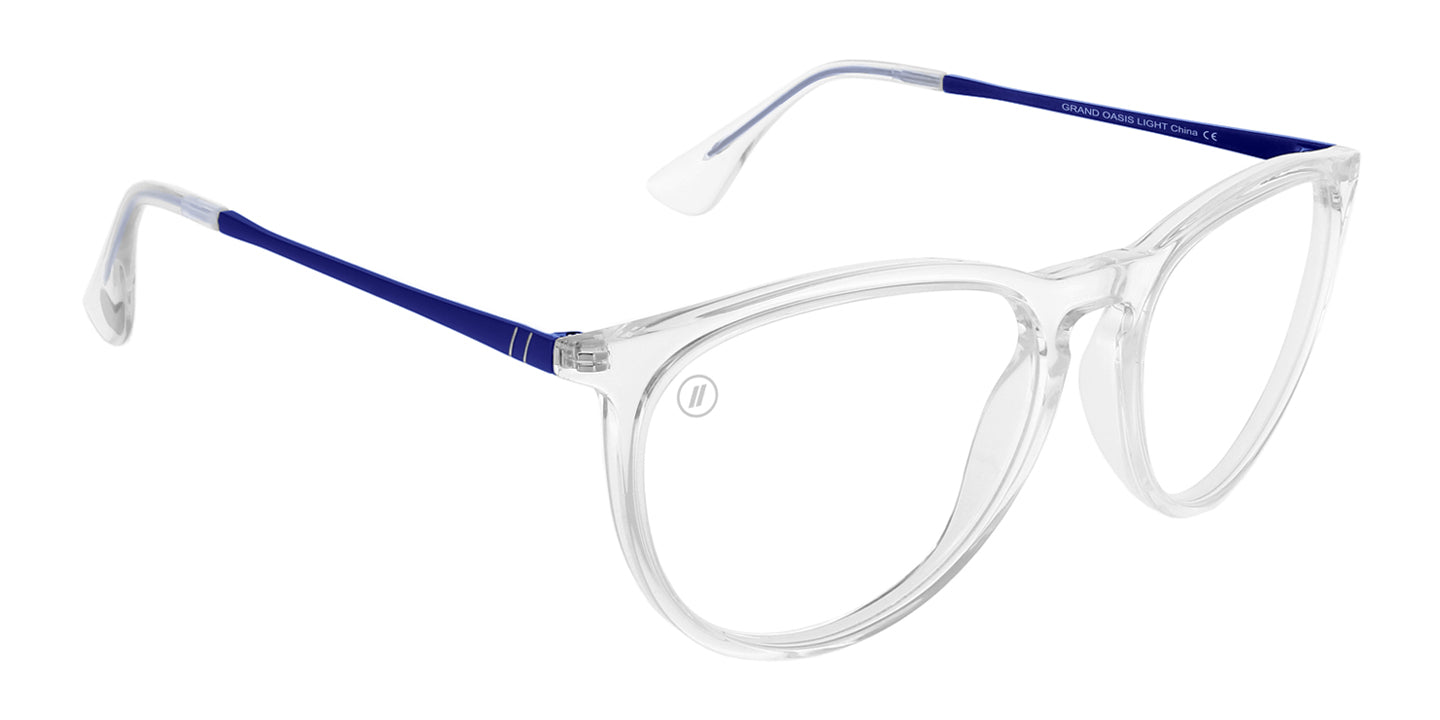 Grand Oasis Blue Light Glasses - Clear Round Frame & Clear Blue Light Blocking Lens Blue Light | $48 US | Blenders Eyewear