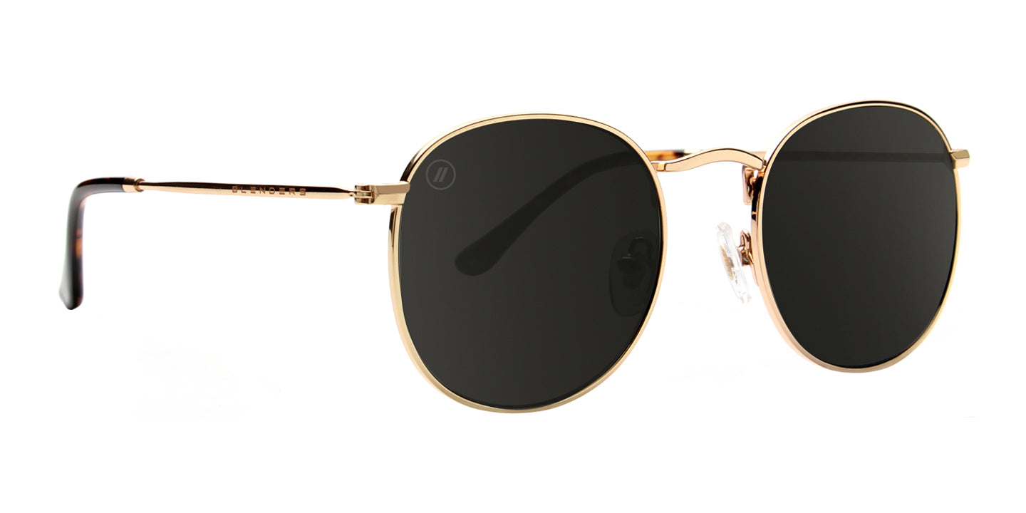 Dixieland Grand Lifestyle Sunglasses - Gold Stainless Steel Frame & Smoke Lens Sunglasses | $58 US | Blenders Eyewear