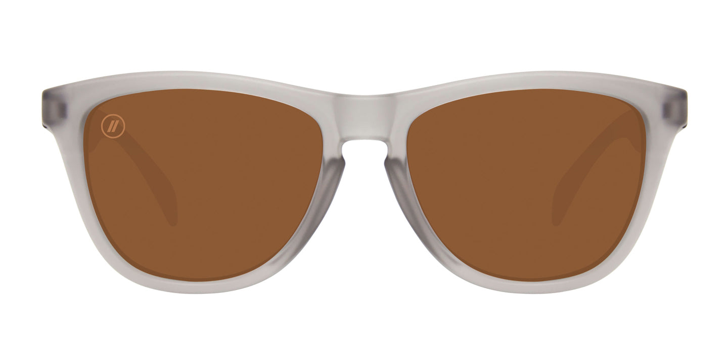 Harlan Punch | RX Sunglasses - Lifestyle Mirror Prescription Lens & Crystal Grey Frame RX | $89 US | Blenders Eyewear