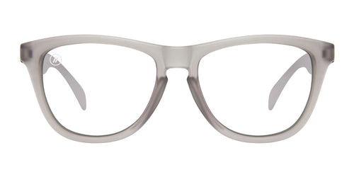 Harlan Punch | RX Sunglasses - Lifestyle Mirror Prescription Lens & Crystal Grey Frame RX | $89 US | Blenders Eyewear