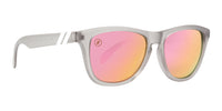 Harlan Punch Polarized Sunglasses - Rose Gold Mirror Lens & Matte Crystal Grey Frame Sunglasses | $38 US | Blenders Eyewear