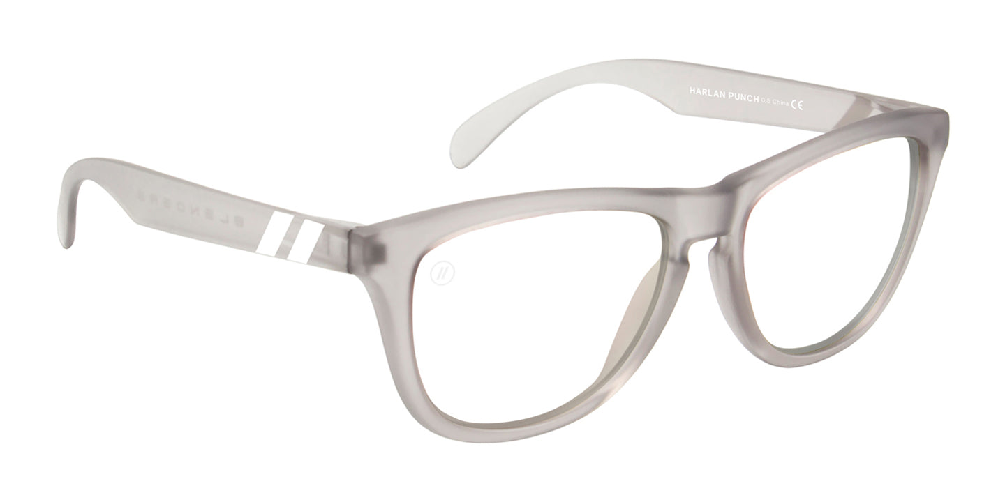 Harlan Punch | Readers - Blue Light Blocking Readers With Crystal Grey Frame Readers | $48 US | Blenders Eyewear