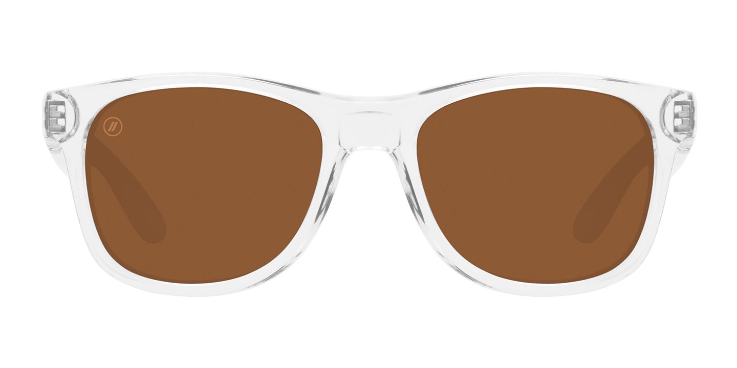 Ice Palace | RX Sunglasses - Crystal Clear Prescription Classic Round Frame & Pink Mirror Lens RX | $89 US | Blenders Eyewear