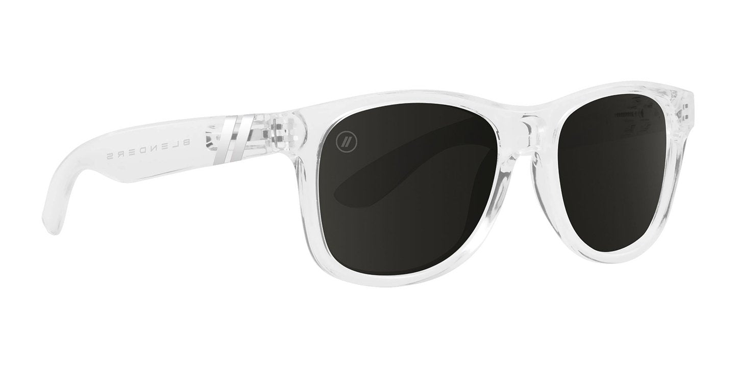 Ice Palace | RX Sunglasses - Crystal Clear Prescription Classic Round Frame & Pink Mirror Lens RX | $89 US | Blenders Eyewear
