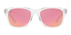 Ice Palace Polarized Sunglasses - Rose Gold Mirror Lens & Clear Frame