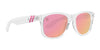 Ice Palace Polarized Sunglasses - Rose Gold Mirror Lens & Clear Frame Sunglasses | $48 US | Blenders Eyewear