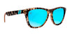 Jungle Rain Polarized Sunglasses - Crystal Orange & Black Tortoise Frame with Blue Mirror Lens Sunglasses | $38 US | Blenders Eyewear