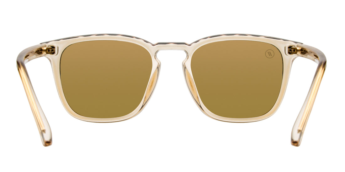 Lakey Motion Polarized Sunglasses Champagne Mirrored Lens & Tortoise