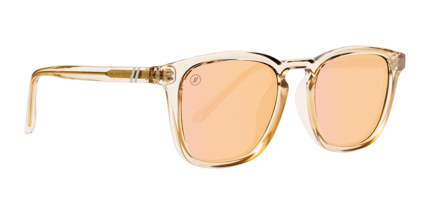 Lakey Motion Polarized Sunglasses - Champagne Mirrored Lens & Tortoise Frame Sunglasses | $48 US | Blenders Eyewear