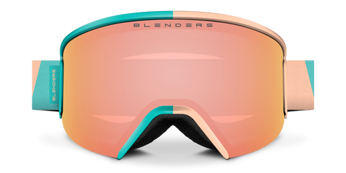 Ski Goggles Rimless Lunar Snow Goggles - Semi- Rimless Ski & Snowboard Goggle with 100% UV ...