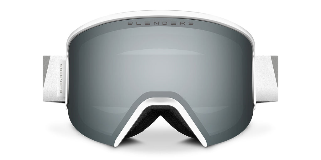 White Mist Lunar Snow Goggles